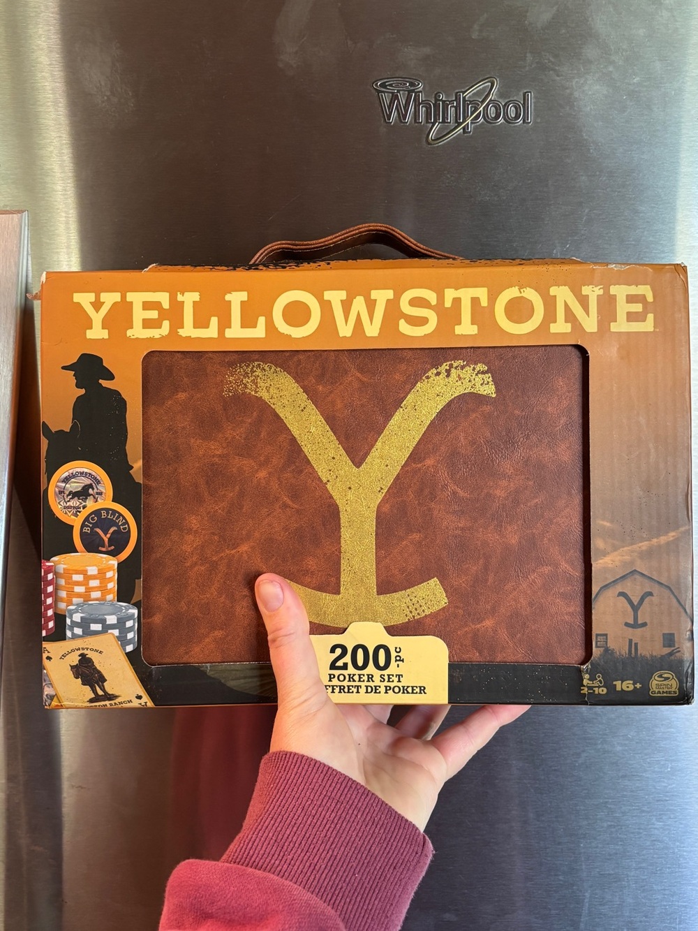 Yellowstone 200-Piece Brown & Gold Poker Set